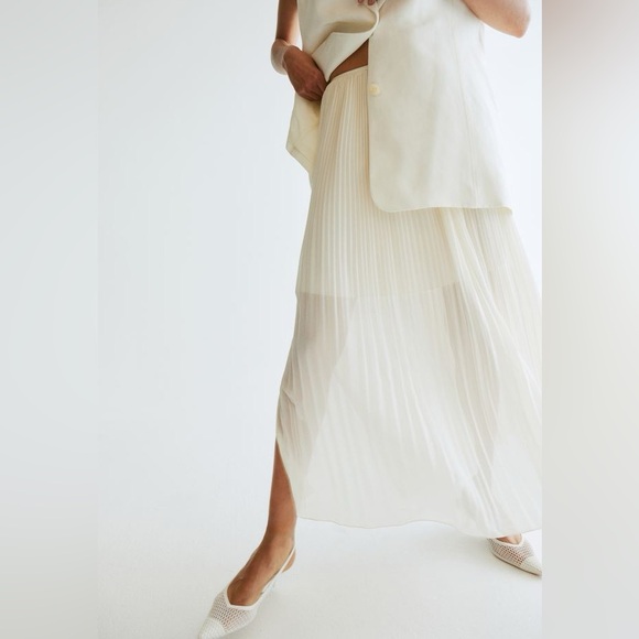 H&M Pleated Chiffon Skirt - Picture 2 of 4